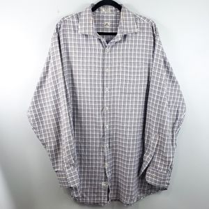 Peter Millar Crown Check Plaid Button Shirt 2XL